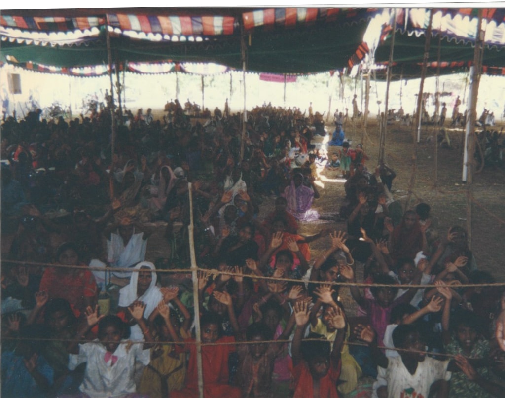 India tent meeting