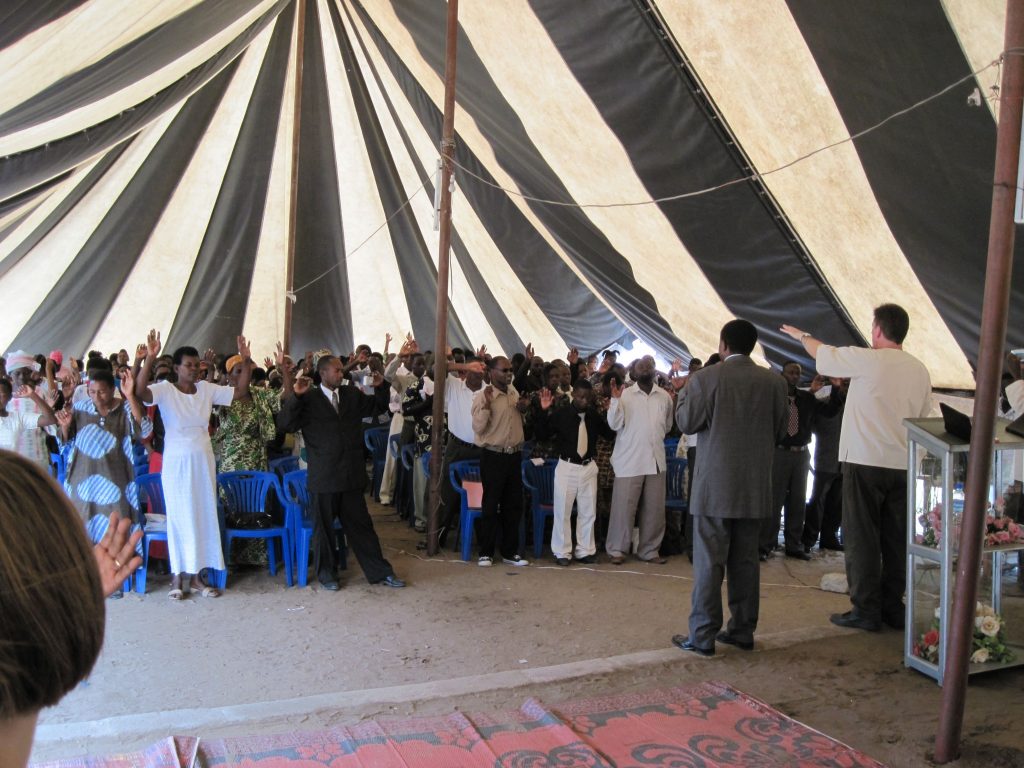 Preaching in Dar Es Salaam, Tanzania