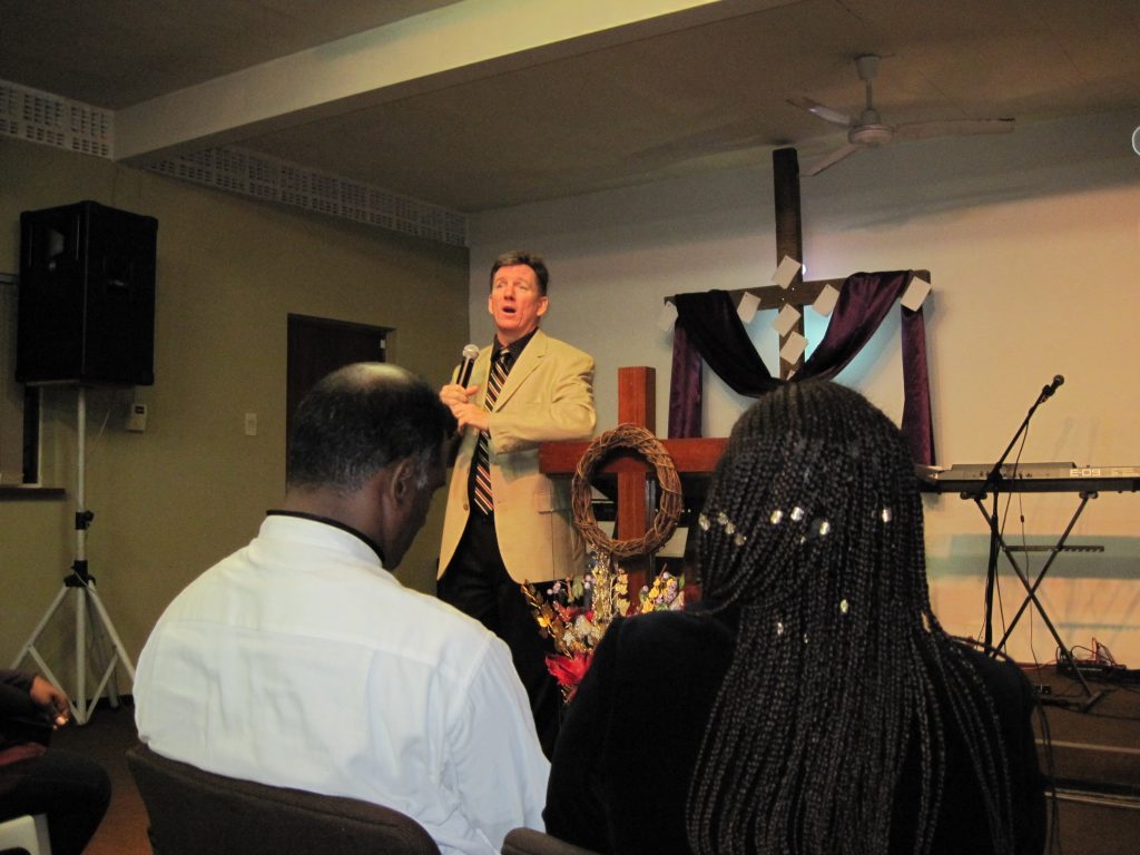Preaching in Durban, South Africa