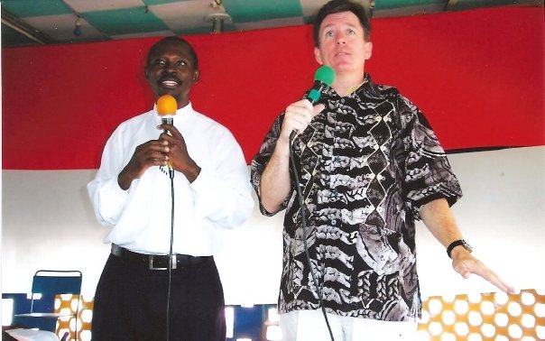 Preaching in Mwanza, Tanzania