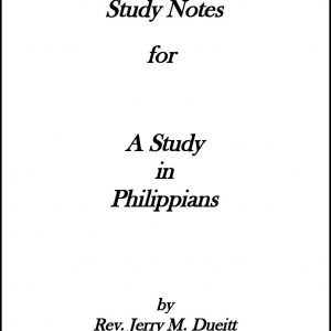 Study Notes for A Study in Philippians