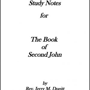 Study Notes for The Book of Second John