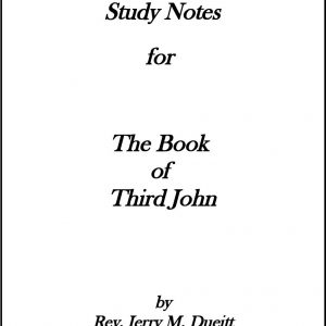 Study Notes for The Book of Third John